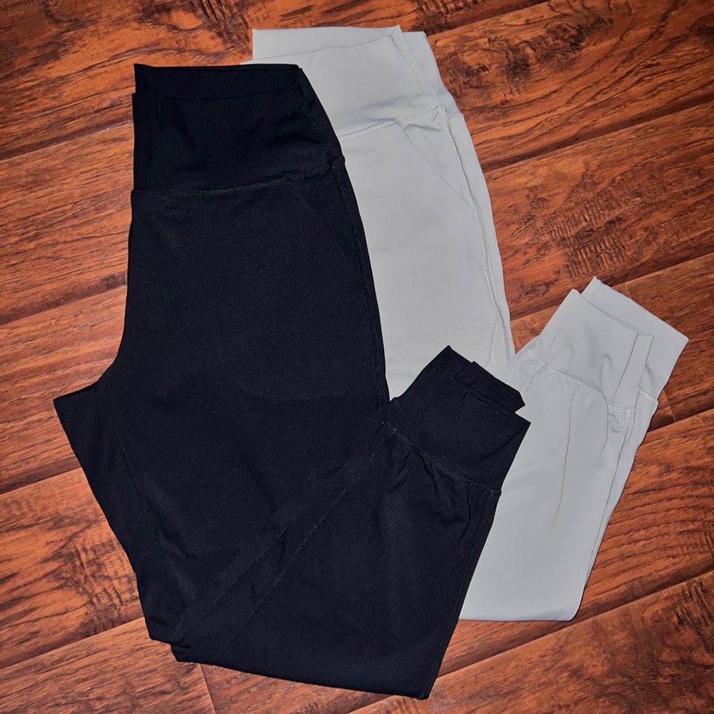 Black and Gray Leggings Set